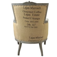 Beige Patrizia Wingback Linen Armchair